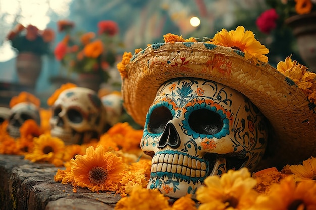 Photo photography of day of the dead traditional festival