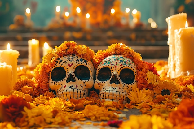 Photo photography of day of the dead traditional festival