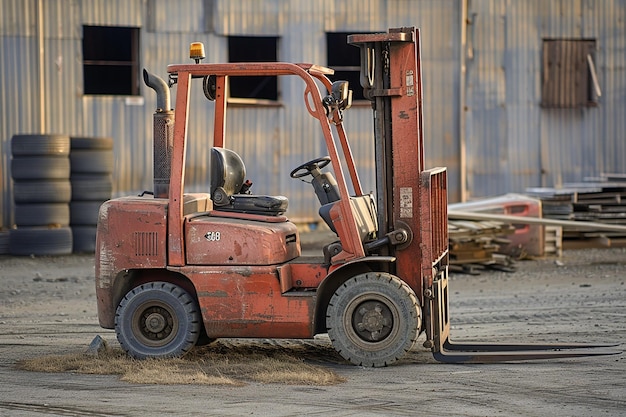 Photo photography of forklift machine