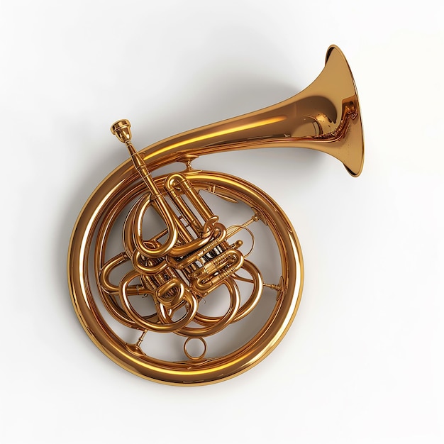 Photo photography of french horn music instrument