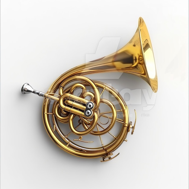 Photo photography of french horn music instrument