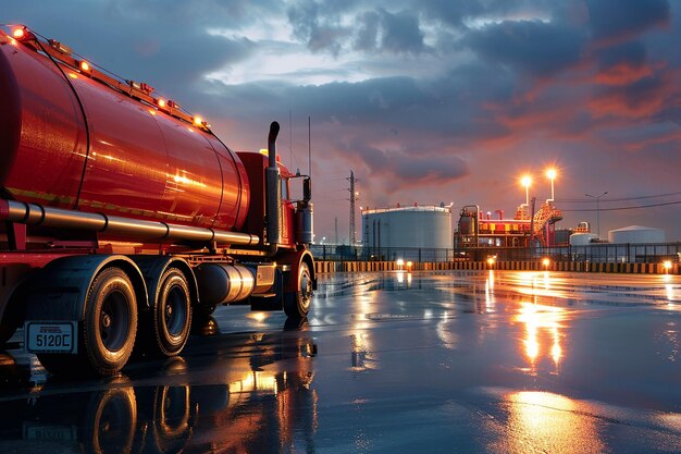 Photo photography of fuel truck transport