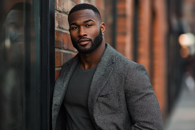 Photo photography of handsome black american men happy lifestyle