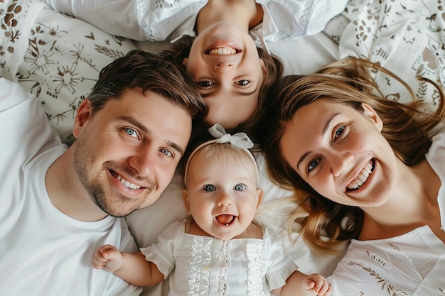 Photo photography of happy family