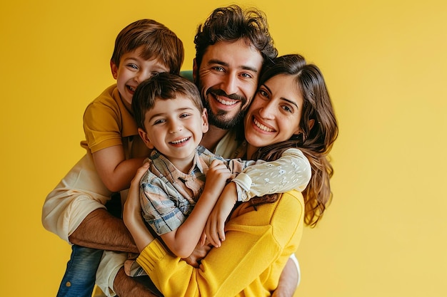 photography of happy family