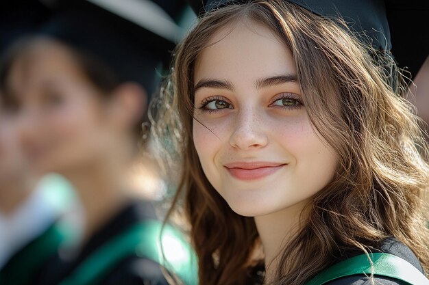 Photo photography of happy university student graduation