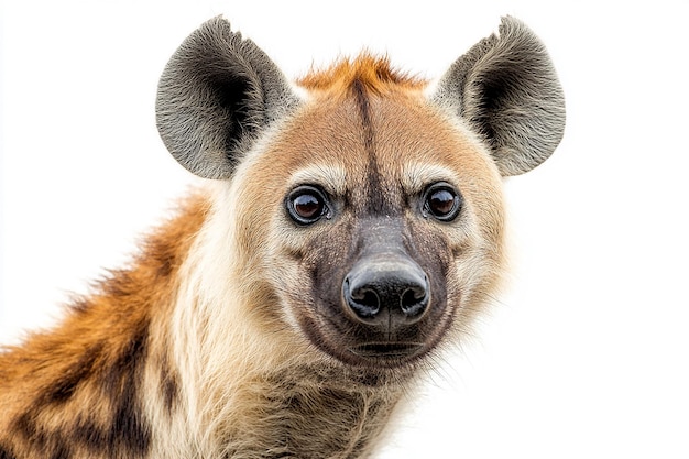 photography of hyena animal on white background