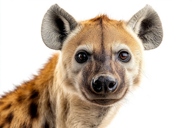 photography of hyena animal on white background