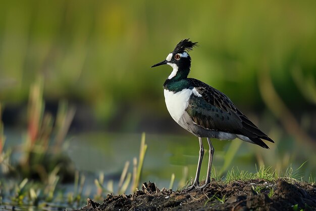 Photo photography of lapwing bird