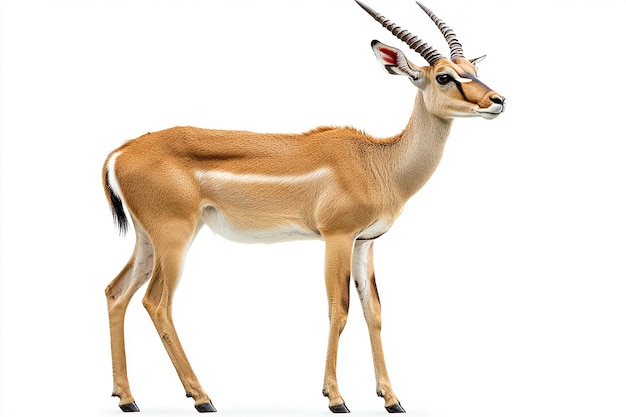 photography of lmpala animal on white background