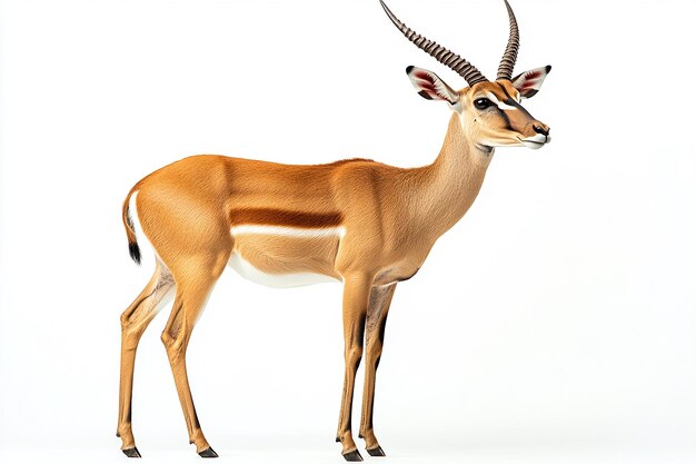 photography of lmpala animal on white background