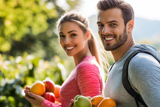 Photo photography of lovely happy healthy lifestyle couple