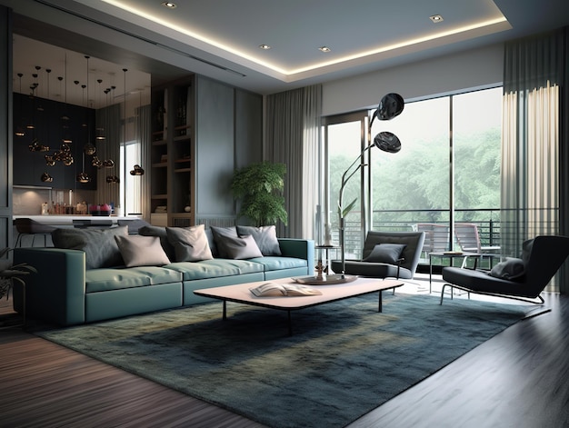 Photography of luxury living room interior