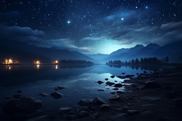 Photography of night landscapes with starry sky and astronomical phenomena