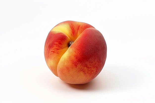 Photo photography of peach fruit on white background