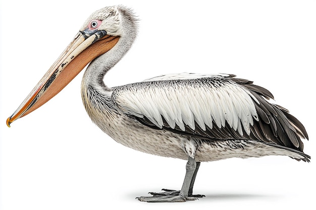 Photo photography of pelican animal white background