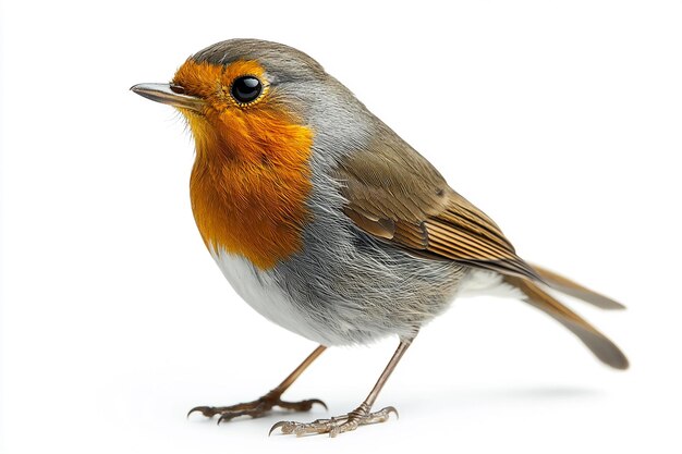 photography of robin bird animal white background