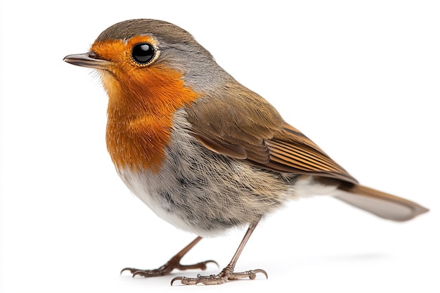 photography of robin bird animal white background