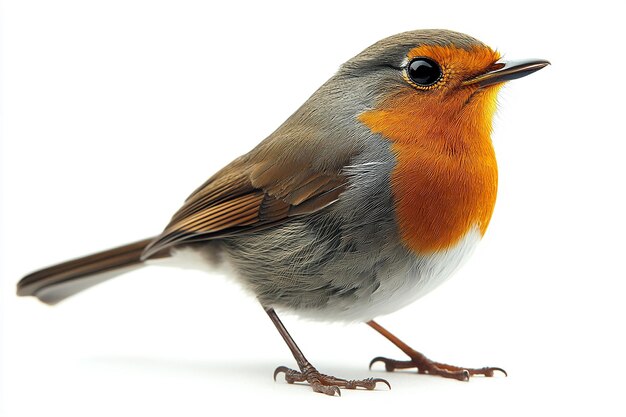 photography of robin bird animal white background