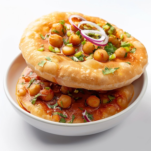 photography of tasty indian Chole Bhature