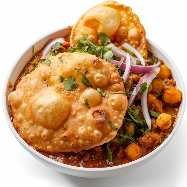 photography of tasty indian Chole Bhature