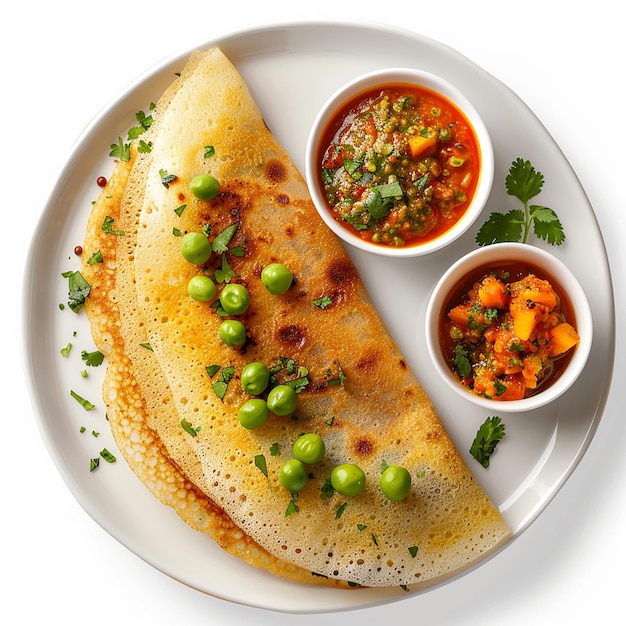 photography of tasty indian masala dosa