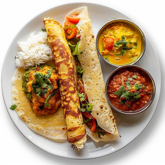 photography of tasty indian masala dosa