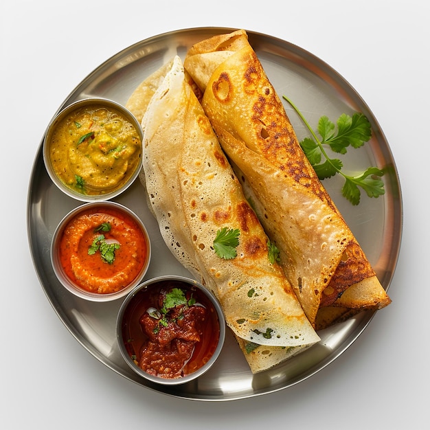 photography of tasty indian masala dosa