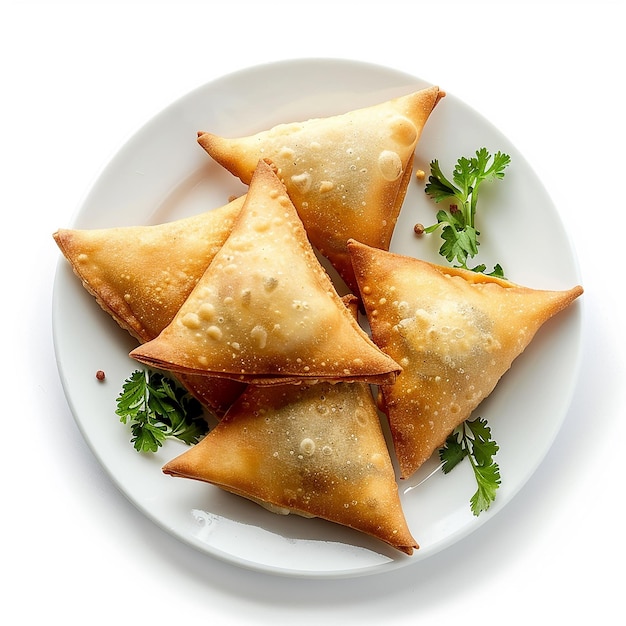 photography of tasty indian samosa