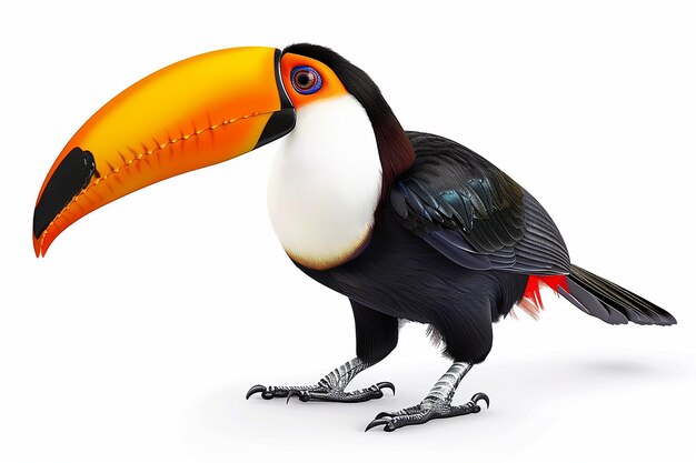 photography of Toucan bird on white background