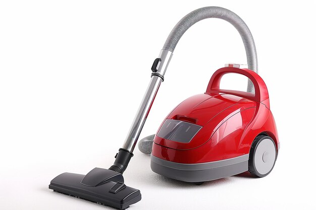 Photo photography of vacuum cleaner on white background