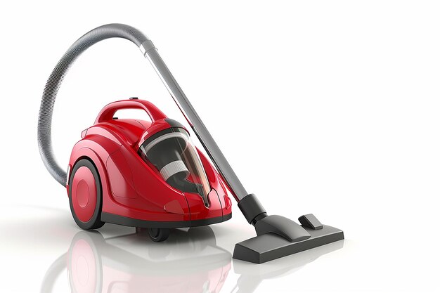 Photo photography of vacuum cleaner on white background