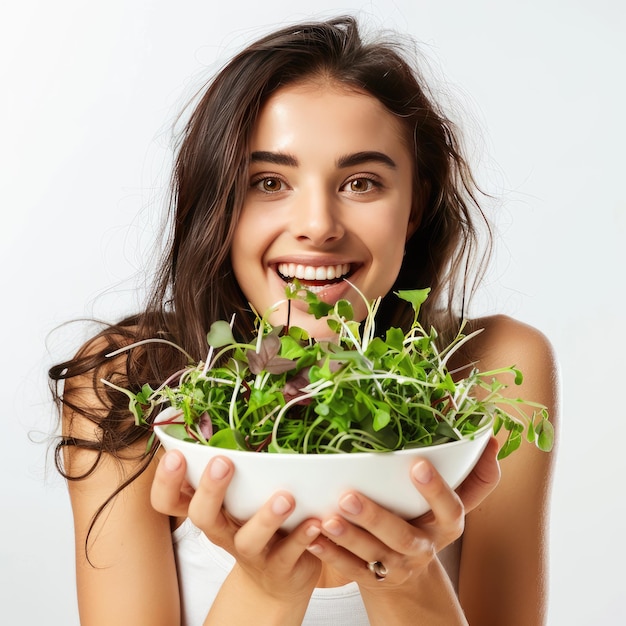 Photography of young woman eating