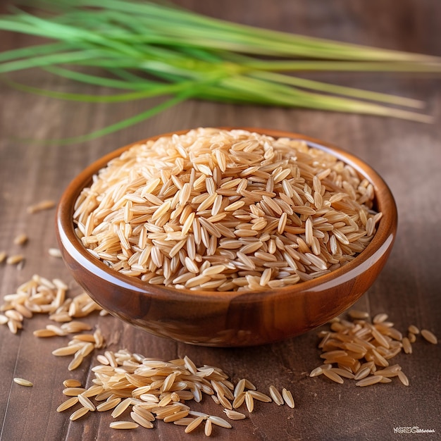 Photorealistic Brown Rice