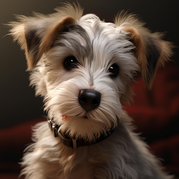 photorealistic cute puppy photo of pet dog