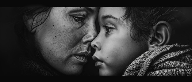 Photorealistic HighDetail Mothers Love