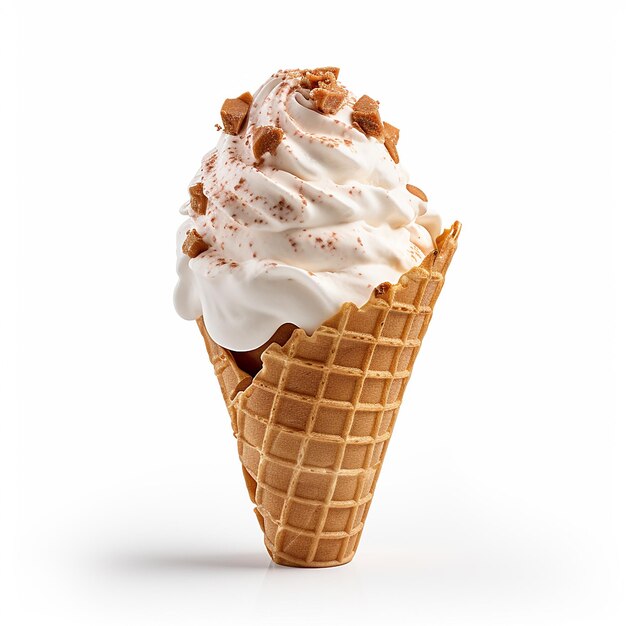 Photorealistic Ice Cream in Cone