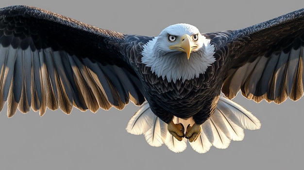 Photo photorealistic image of an eagle in flight