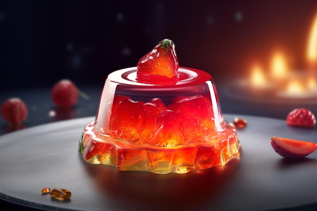 Photorealistic Product shot Food photography jell