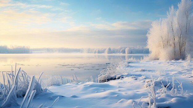 Photorealistic Winter Landscape In Chambly