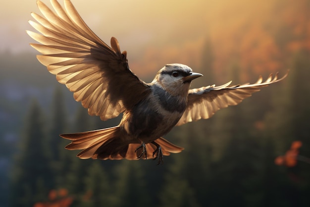 Photos of birds in flight