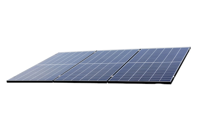 Photovoltaic solar power panel Isolated on white background