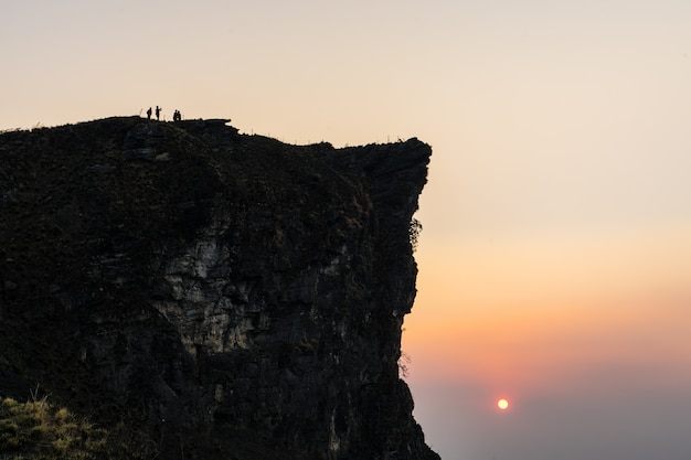 Phu Chee Fah in sunrise chaing rai, thailand