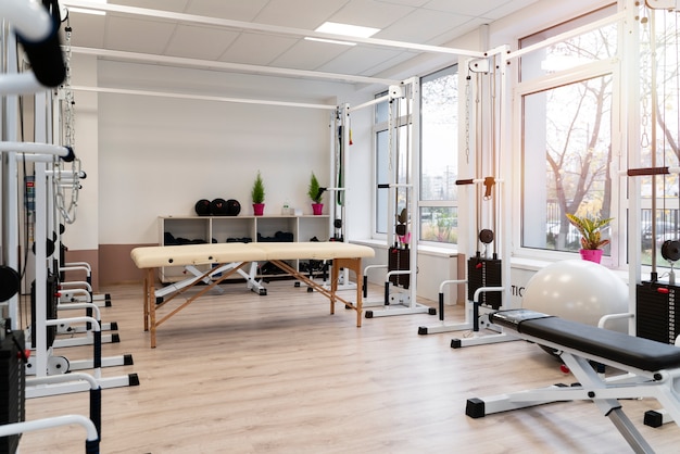 Physical rehabilitation therapy room