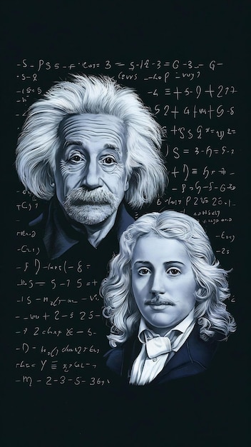 Photo physics equations notes of einstein and newton representing scientific learning