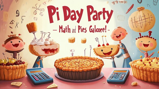 Photo pi day party celebration illustration