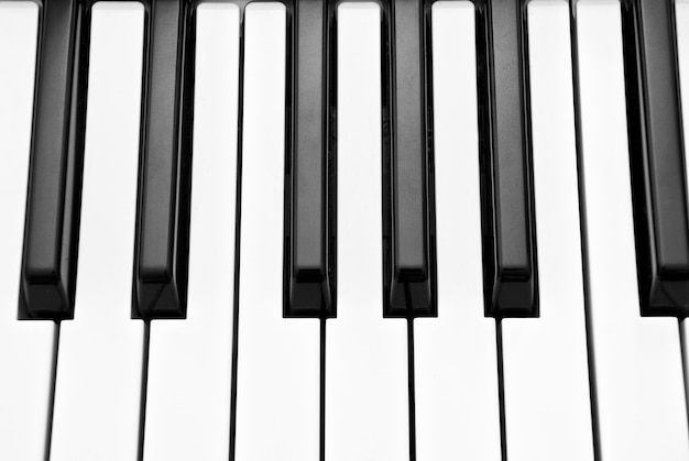 Piano keyboard as a background