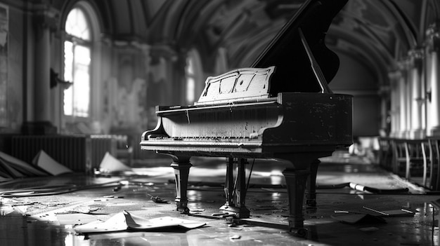 Photo piano photography into timeless masterpieces by converting images to black white