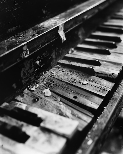 Photo a piano with the number 13 on it