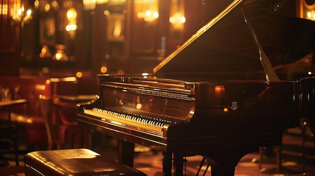 a piano with a piano in the background and a piano in the background